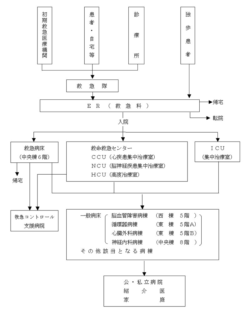 救急患者の受け入れ経路